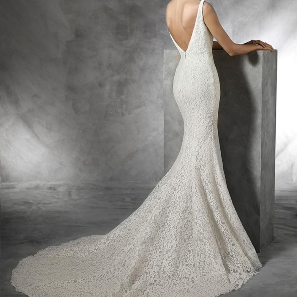 👰PRONOVIAS Maricel 💒 Bridal Wedding Gown Dress Size 16 (like 12 street style) - Picture 3 of 15